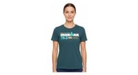 camiseta de manga corta ironman 70 3 mallorca azul turquesa para mujer