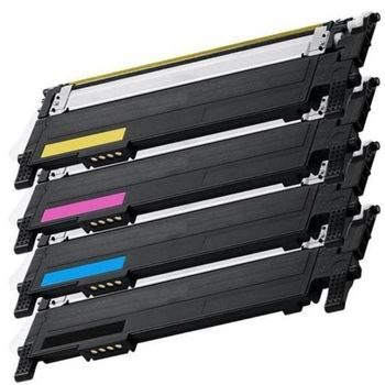 4 toners compatibles para Samsung CLP-360/CLP365/CLX3300/CLX3305/C410/C460 406S