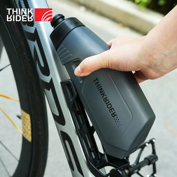 Soporte para Botella de Agua Aerodinámico ThinkRider de 650ml para Bicicleta, Botella de Agua para Bicicleta de Montaña y Carretera, Soporte para Tubo Inferior del Cuadro