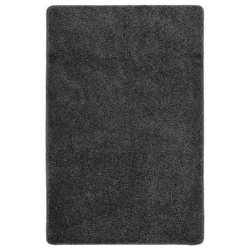 Alfombra Peluda Antideslizante Gris Oscuro 200x290 Cm Vidaxl