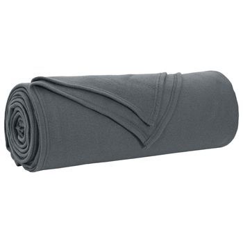 Manta Gris Oscuro 350 X 270 Cm 1.3 Kg Lana Vidaxl