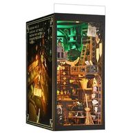 la casa de la maestra book nook de madera diseno 3d realista con gran detalle cubierta y luces led 391 piezas 11x18x23 cm color multicolor