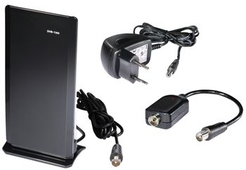 Dvb-t / dvb-t2 antenna indoor dvb-t / dvb-t2 antenna - with dc power insert accessories
