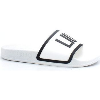 Liu Jo Chanclas Kos 2 Ciabatta Slipper Rubber White Black BA2169EX102 para mujer