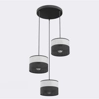 lampara colgante lomis ii gris 3 luces