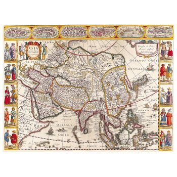Legendarte - Cuadro Lienzo, Impresión Digital - Mapa Antiguo No. 48 - Decoración Pared Cm. 40x50