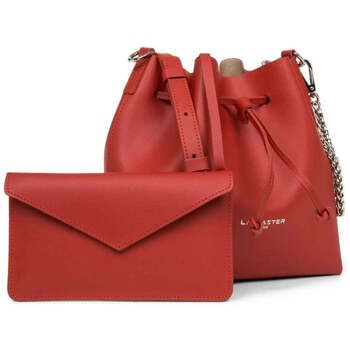 LANCASTER Bolso de mano Bolso saco Element City Rojo/Champán para mujer