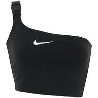 nike blusa t-shirt sportswear swoosh crop para mujer