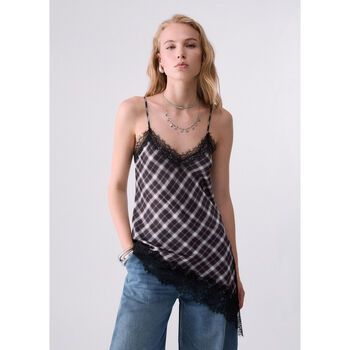 Liu Jo Blusa Top con detalle encaje para mujer