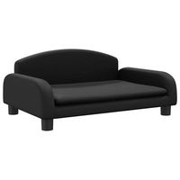 sofa para ninos  sofa de salon  sofa de descanso de cuero sintetico negro 70x45x30 cm