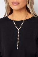 collar dorado diseno con strass