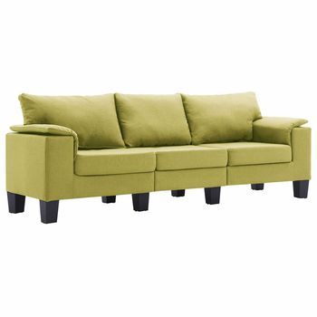 Sofá Verde Tela Vidaxl