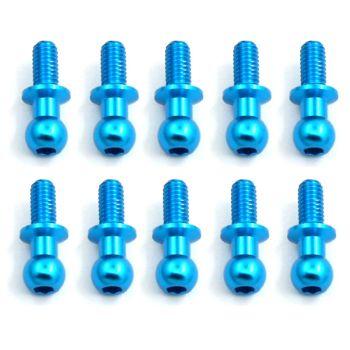 10PCS Varillas de tracción de metal con cabeza de bola M3 para TAMIYA TT01 TT02 D5 1/10 Coche de RC Modelos de vehículos