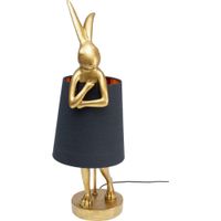 lampara conejo dorada y negro 68cm