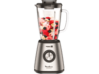 batidora de vaso - moulinex blendforce metal lm439d 800 w 175 l 6 cuchillas 5 velocidades tecnol powelix vidrio termorresistente acero inox
