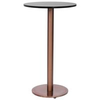 pata de mesapierna de mesa de bistro acero inoxidable dorado o45x107 cm