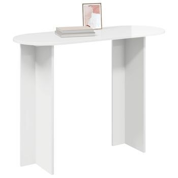 Mesa Consola | Mesa De Entrada Brillante 100 X 39,5 X 75 Cm Madera De Ingeniería