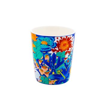Taza expreso  azul porcelana china  5,5  x  6,3 cm x  6,3 cm