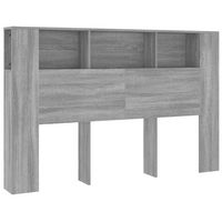 cabecero cama - mueble cabecero gris sonoma 160x185x1045 cm mc4433