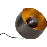 lampara de suelo 28cm en acero negro y dorado d