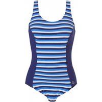 Double Stripe Chlorine Resistant Moulded Cup Shaping Swimsuit