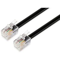 equip 105102 cable telefonico rj11 awg28 macho-macho 3m negro