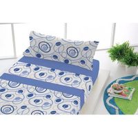 juego sabanas franela dance disponible en varios tamanos y colores - cama 200 - 4 piezas - azul