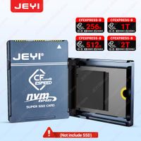 adaptador de expansion de memoria jeyi m2 2230 nvme ssd a cfe tipo-b tarjeta cfexpress para nikon z6z7z8z9d6 canon r3r5cr63 fuji xh2