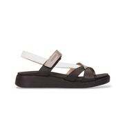 wonders para mujer c-6552 sandalias cruzadas multicolor negro 36 piel plano velcro casual
