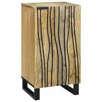 Aparador Marrón 40 X 33 X 75 Cm Madera Maciza De Mango Vidaxl