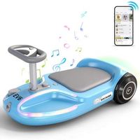patinetes electricos para ninos evercross tech r 3 velocidades 369 kmh rotacion de 360 luces led multicolor musica bluetooth r azul
