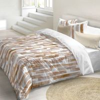 naturals - funda nordica estampada cama 180 - algodon extra suave - incluye 1 o 2 fundas de almohada - fabricado en espana - chester