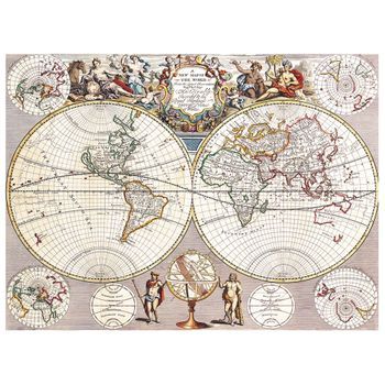 Legendarte - Cuadro Lienzo, Impresión Digital - Mapa Antiguo No. 54 - Decoración Pared Cm. 40x50