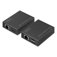 extensor kvm digitus ds-55357 hdmi 4k 30hz poc 70 m usb cat6 plug  play