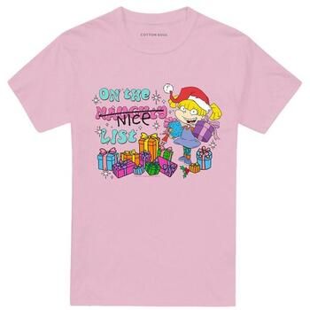 Rugrats Camiseta On The Naughty List para mujer