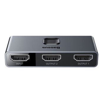 Divisor de señal HDMI Baseus Matrix 4K/30Hz Gris Botón Físico 1x HDMI Hembra