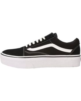 de VANS OFF THE WALL VANS OLD SKOOL PLATAFORMA BLACK-WHITE NEGRO