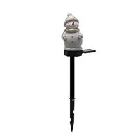 luces solares led con forma de muneco de nieve para exteriores decoraciones navidenas para jardin luces decorativas para paisaje de cesped
