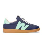 wonders para mujer ap-2001 zapatillas de piel nubia 01 azul 36 plano cordones casual