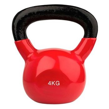 OZIO FITNESS Kettlebell Pesa Rusa con Recubrimiento de Vinilo 4kg Fitness Musculación