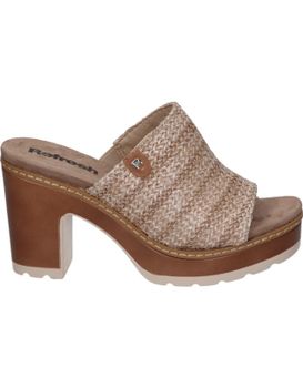 Sandalias De Tacón Para Mujer Refresh 172703 Color Taupe 40