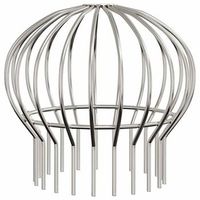 protector para hojas de canalon 8 uds plateado 160 mm vidaxl