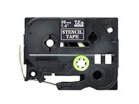 brother ste-161 original p-touch label tape 36mm x 3m black stamp stencil