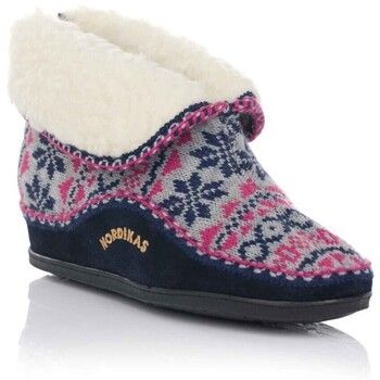 Nordikas Pantuflas Zapatilla de casa forrada en lana para mujer