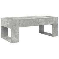 mesa de cafe  mesa de centro gris concreto 110 x 50 x 41 cm