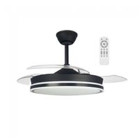 ventilador led aspas plegables pro negro cct 45w