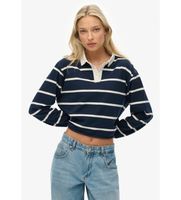 superdry para mujer w6012175a polo stripe rugby marino m casual algodon manga larga