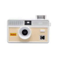 camara analogica agfaphoto i60 35 mm retro con flash manual beige claro