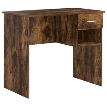 Escritorio Roble Ahumado Madera De Ingeniería 90 X 49 X 75 Cm Vidaxl