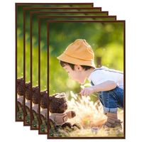 marcos de foto collage de paredmesa 5 uds bronce mdf 50x70cm vidaxl